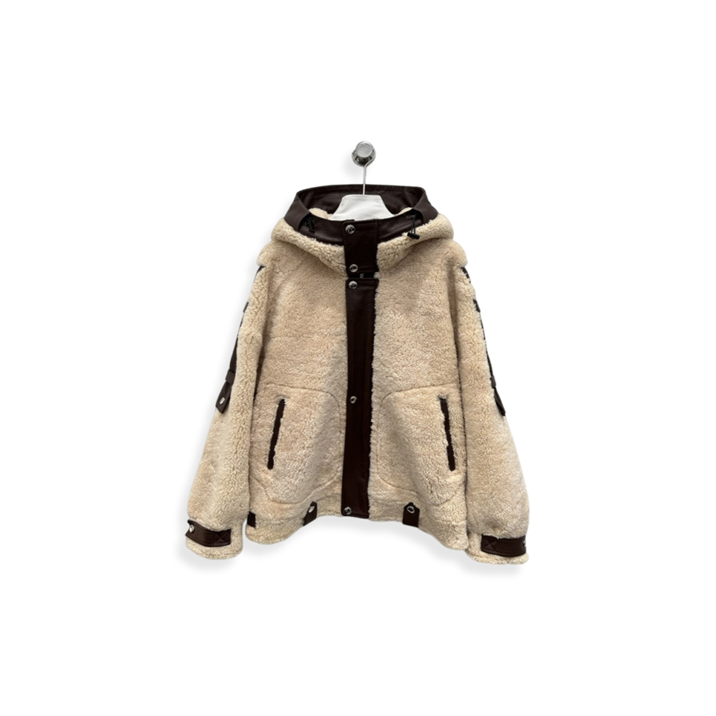 BALENCIAGA HOODED MID-LENGTH COAT 